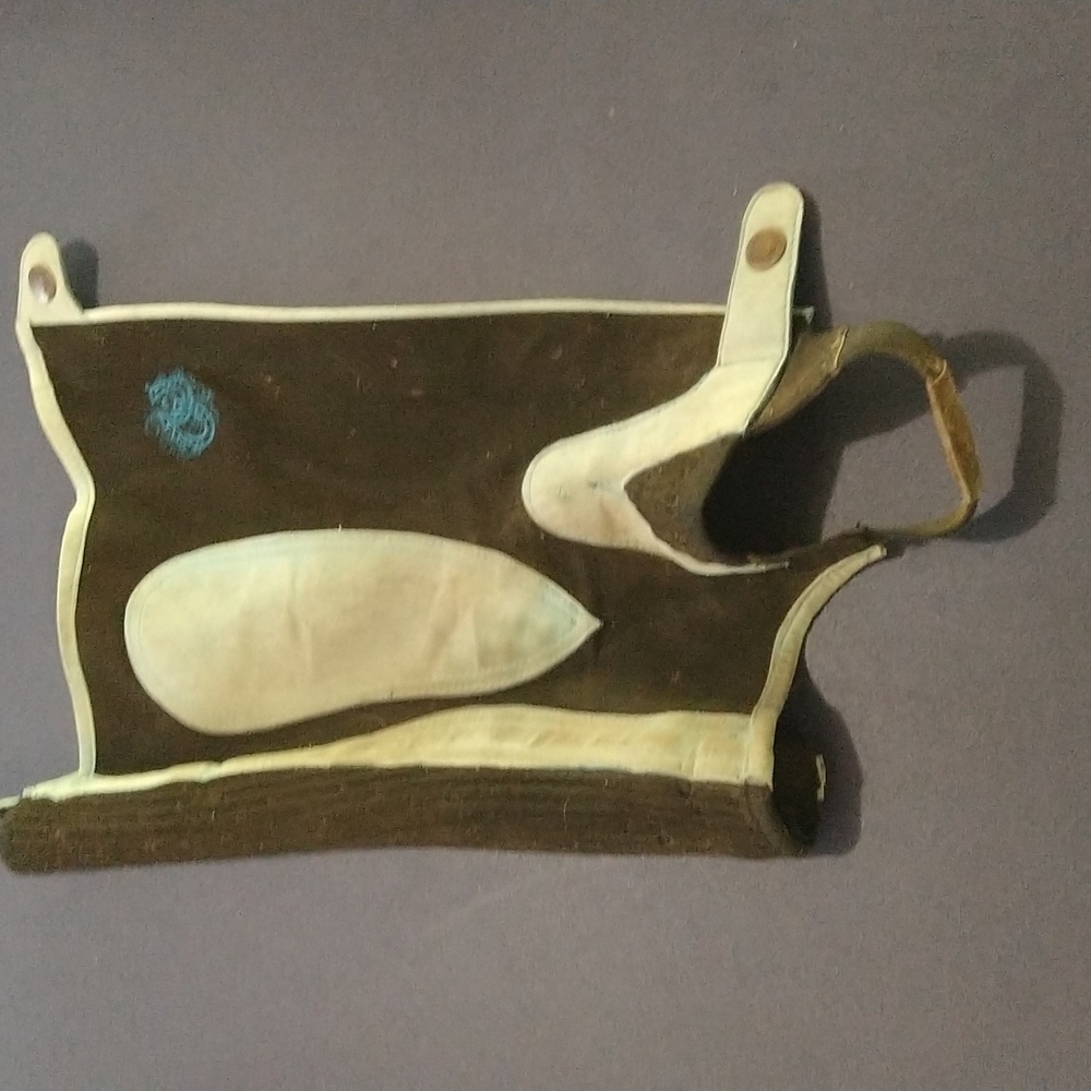 Ovation Kids Horse Back Riding Half Chaps, Size C (16-18), Blue/Black - Picture 5 of 5